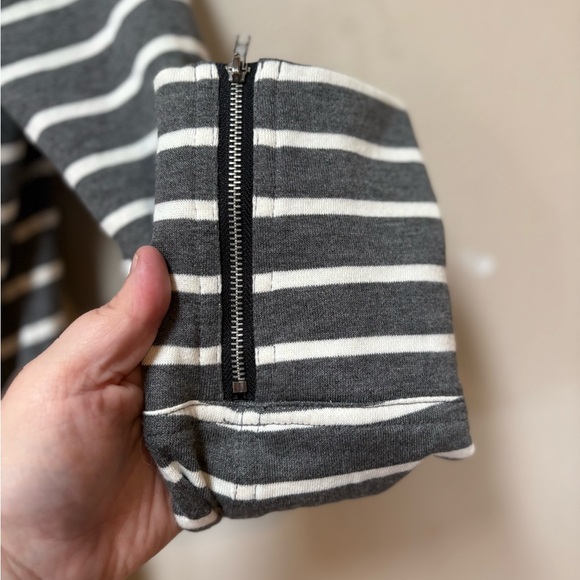 Market & Spruce Striped Moto Jacket NWT Medium Stitch Fix - Picture 3 of 5